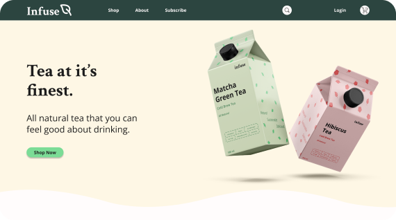 A site with a weak next step — after